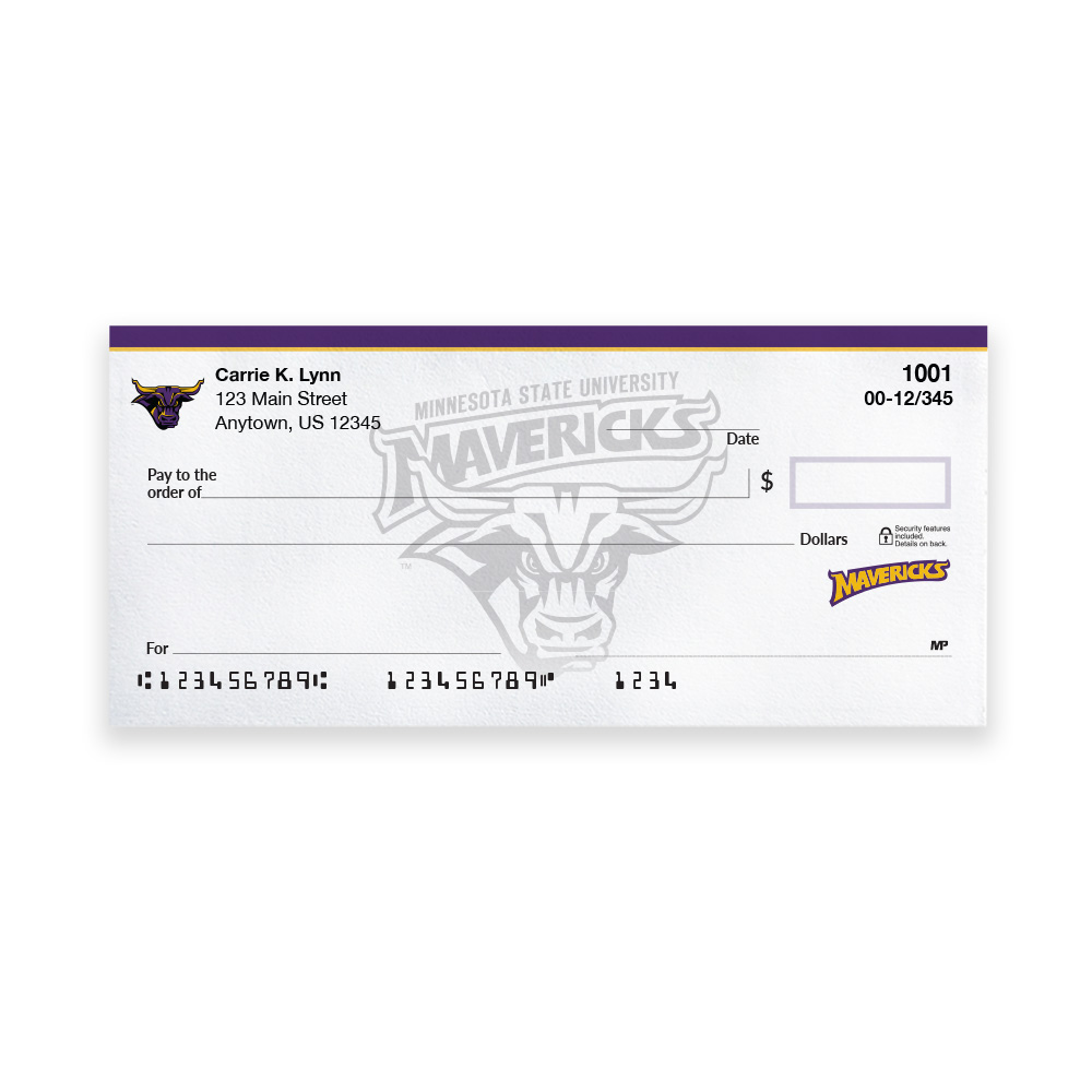 Minnesota State University Collegiate Personal Check - Image 3