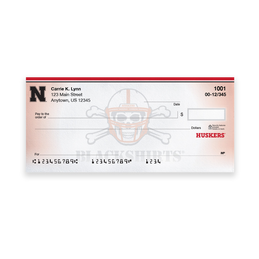 University of Nebraska Collegiate Personal Check - Image 3