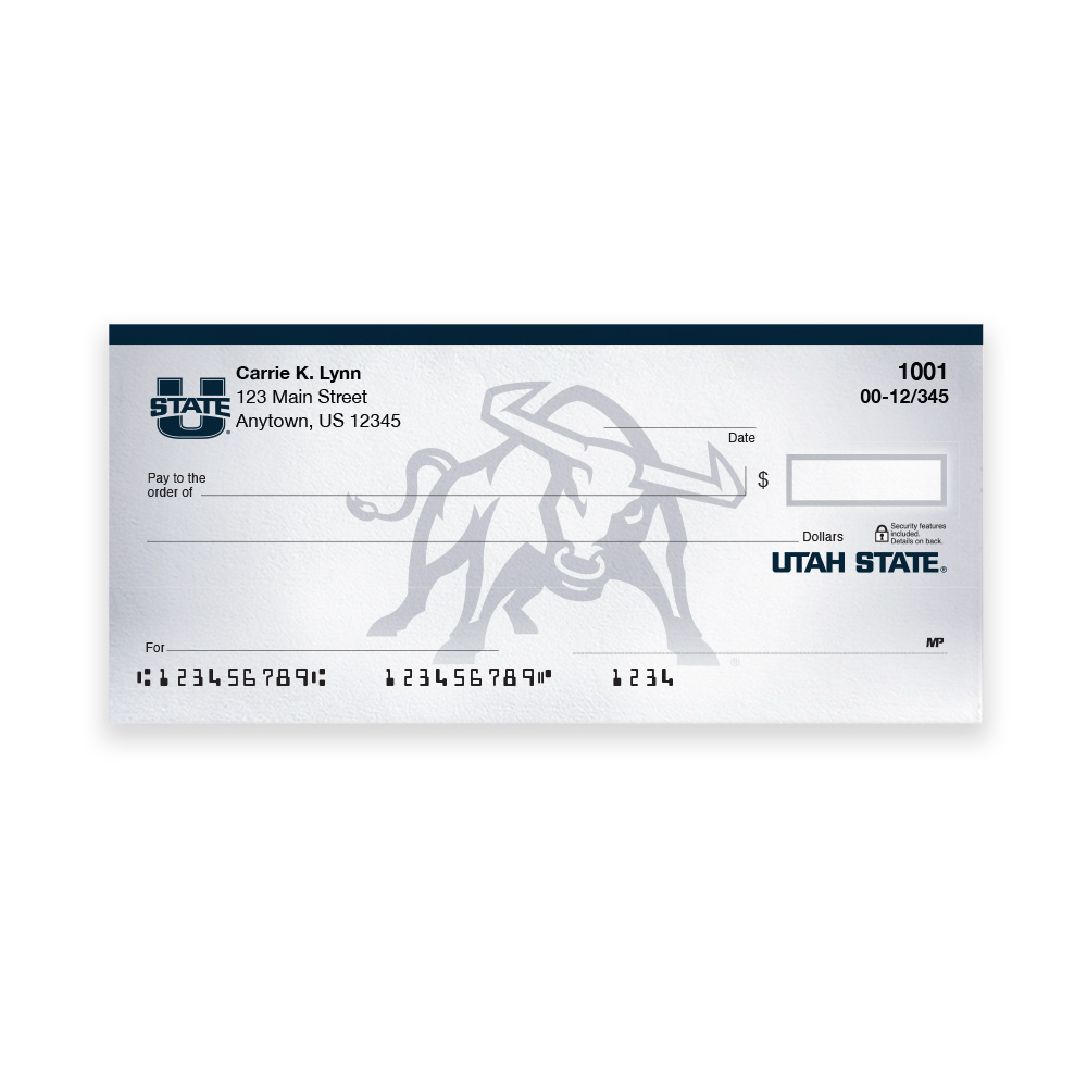 Utah State Univeristy Collegiate Personal Check - Image 3
