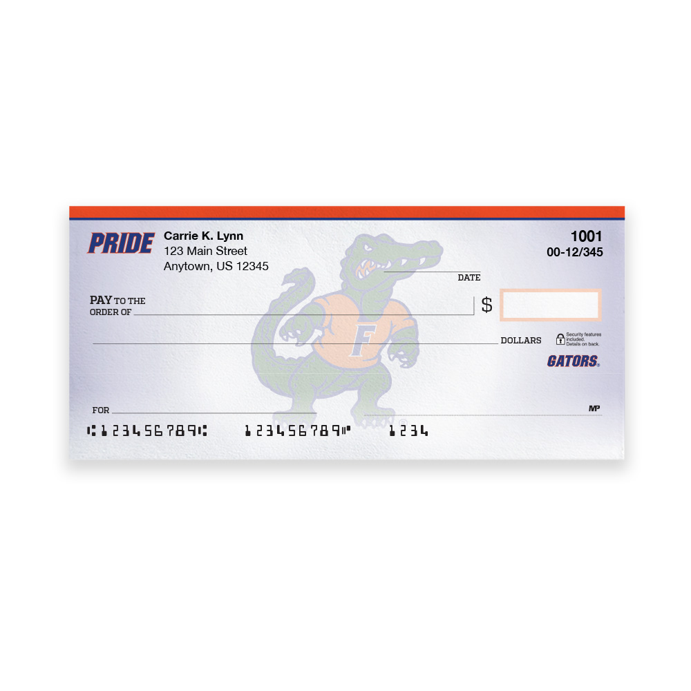 University of Florida Collegiate Personal Check - Image 2