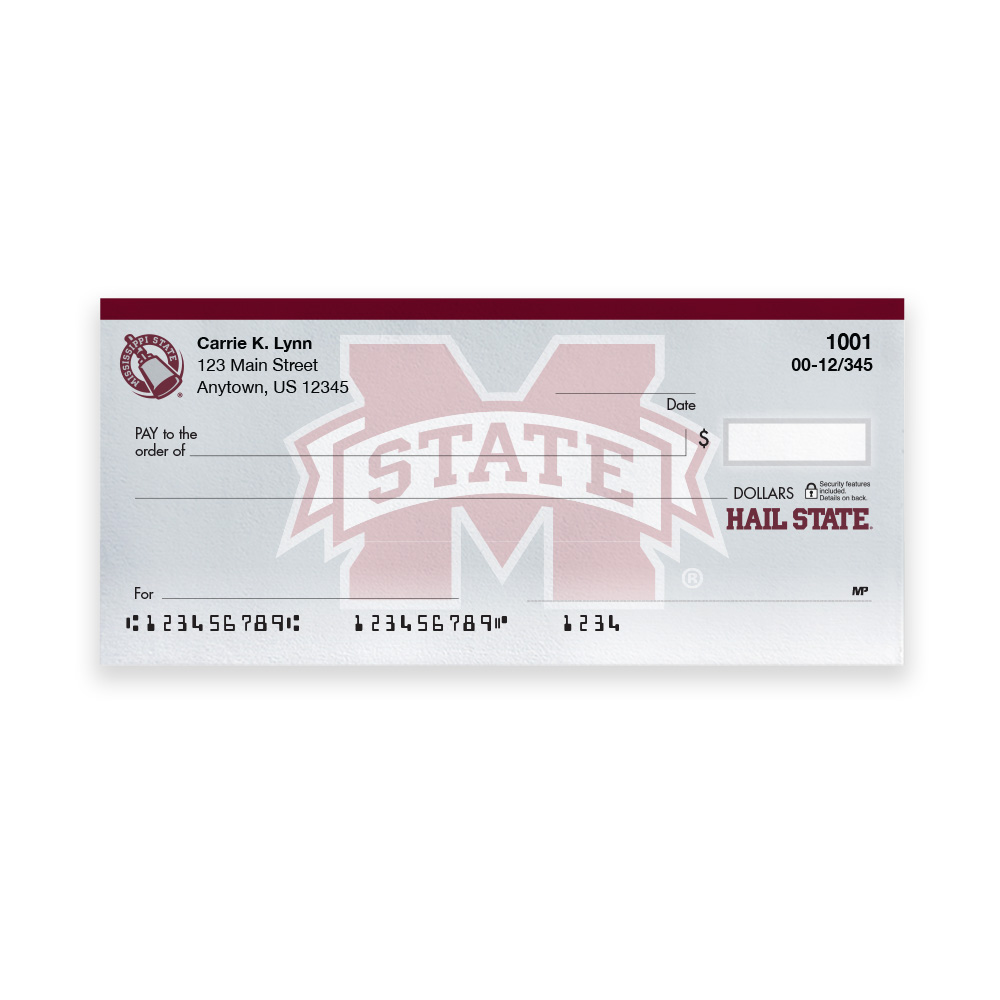 Mississippi State University Collegiate Personal Check - Image 2