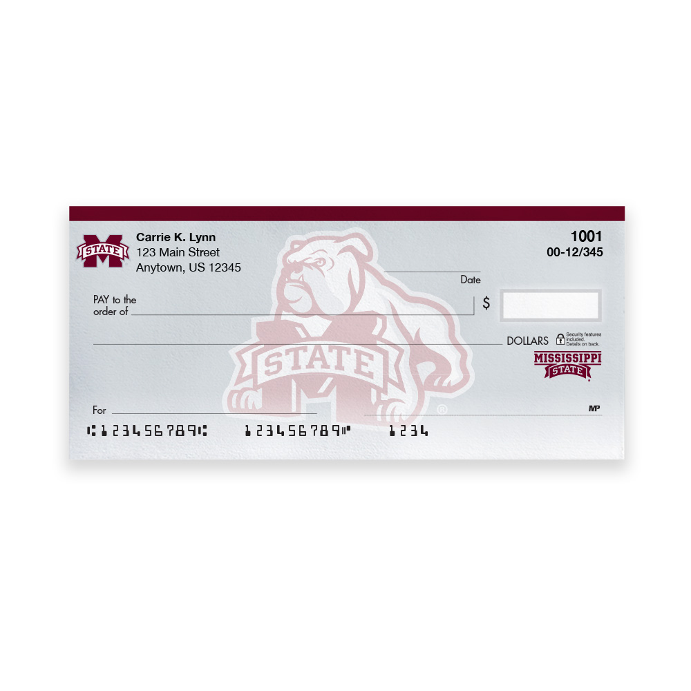 Mississippi State University Collegiate Personal Check - Image 3