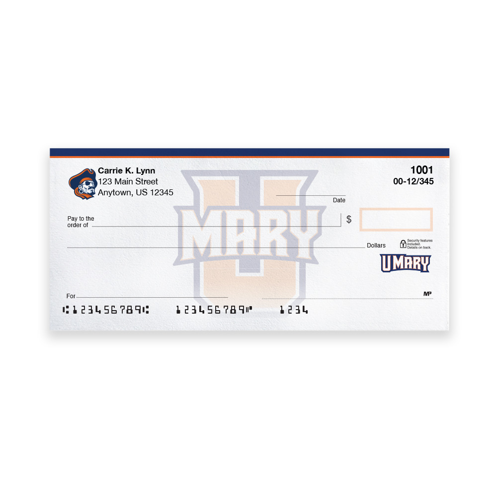 University of Mary Collegiate Personal Check - Image 2