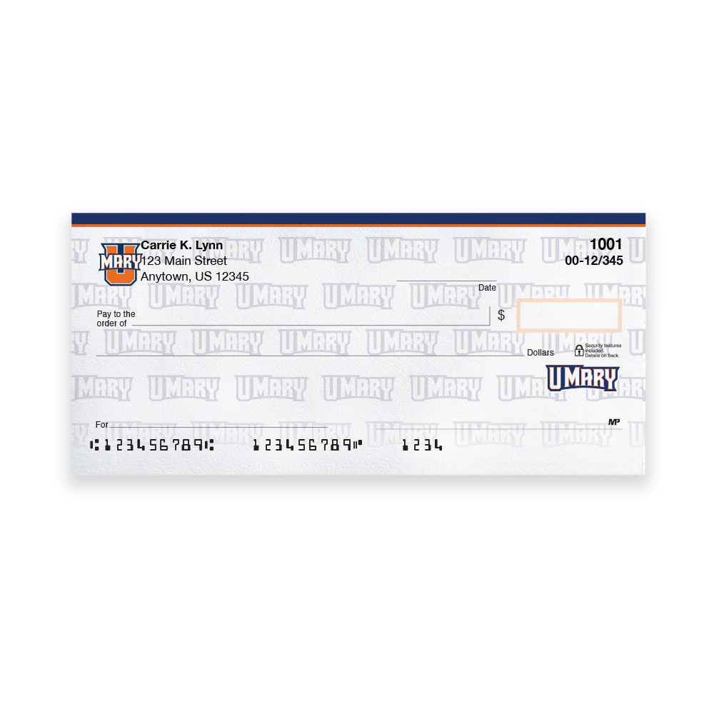 University of Mary Collegiate Personal Check - Image 3