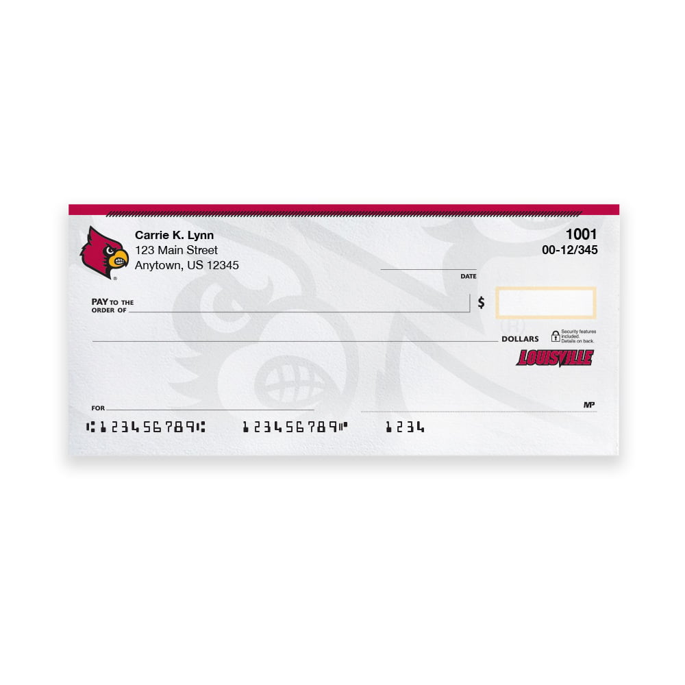 University of Louisville Collegiate Personal Check - Image 2