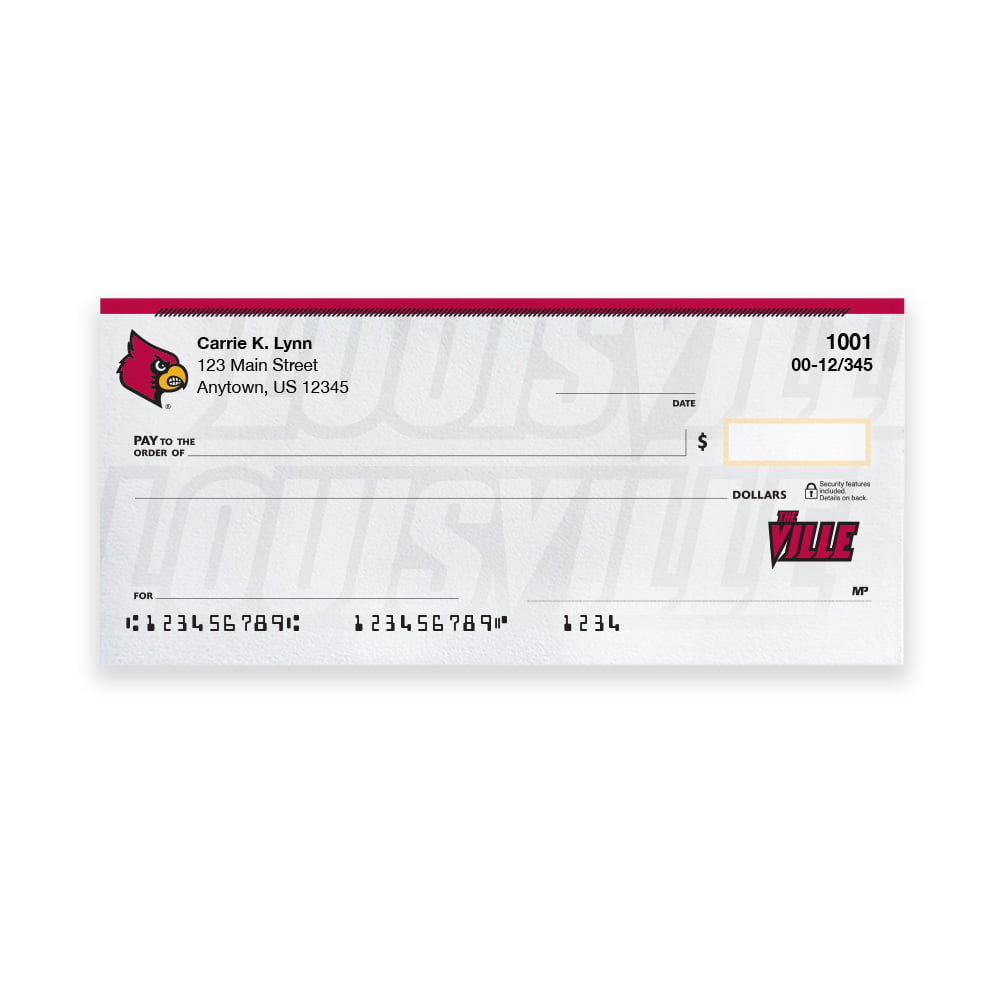 University of Louisville Collegiate Personal Check - Image 3
