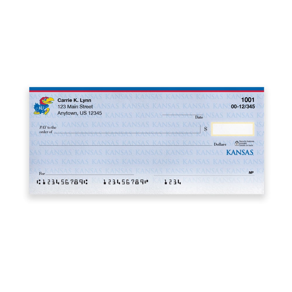University of Kansas Collegiate Personal Check - Image 3
