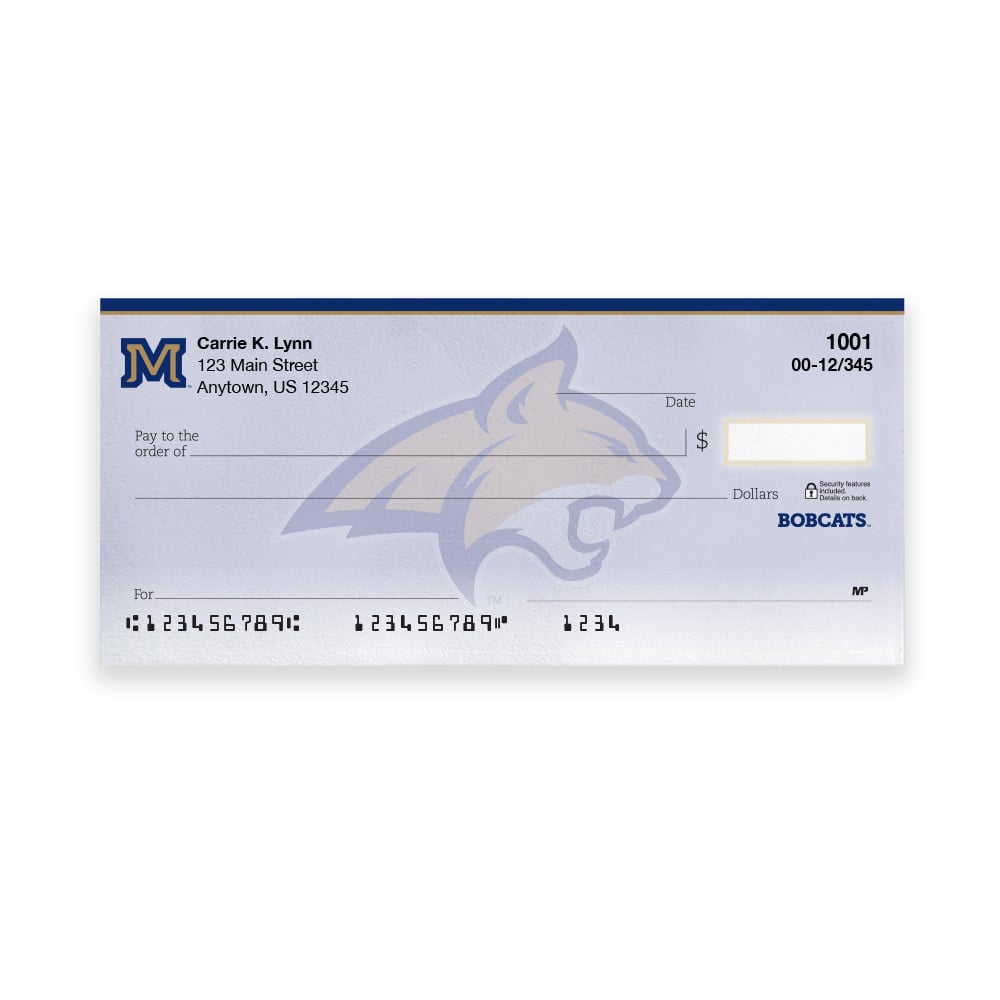Montana State University Collegiate Personal Check - Image 2