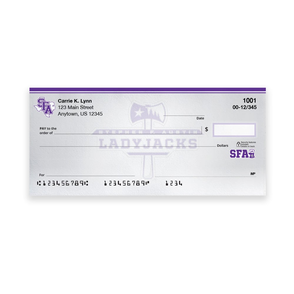 Stephen F. Austin State University Collegiate Personal Check - Image 3