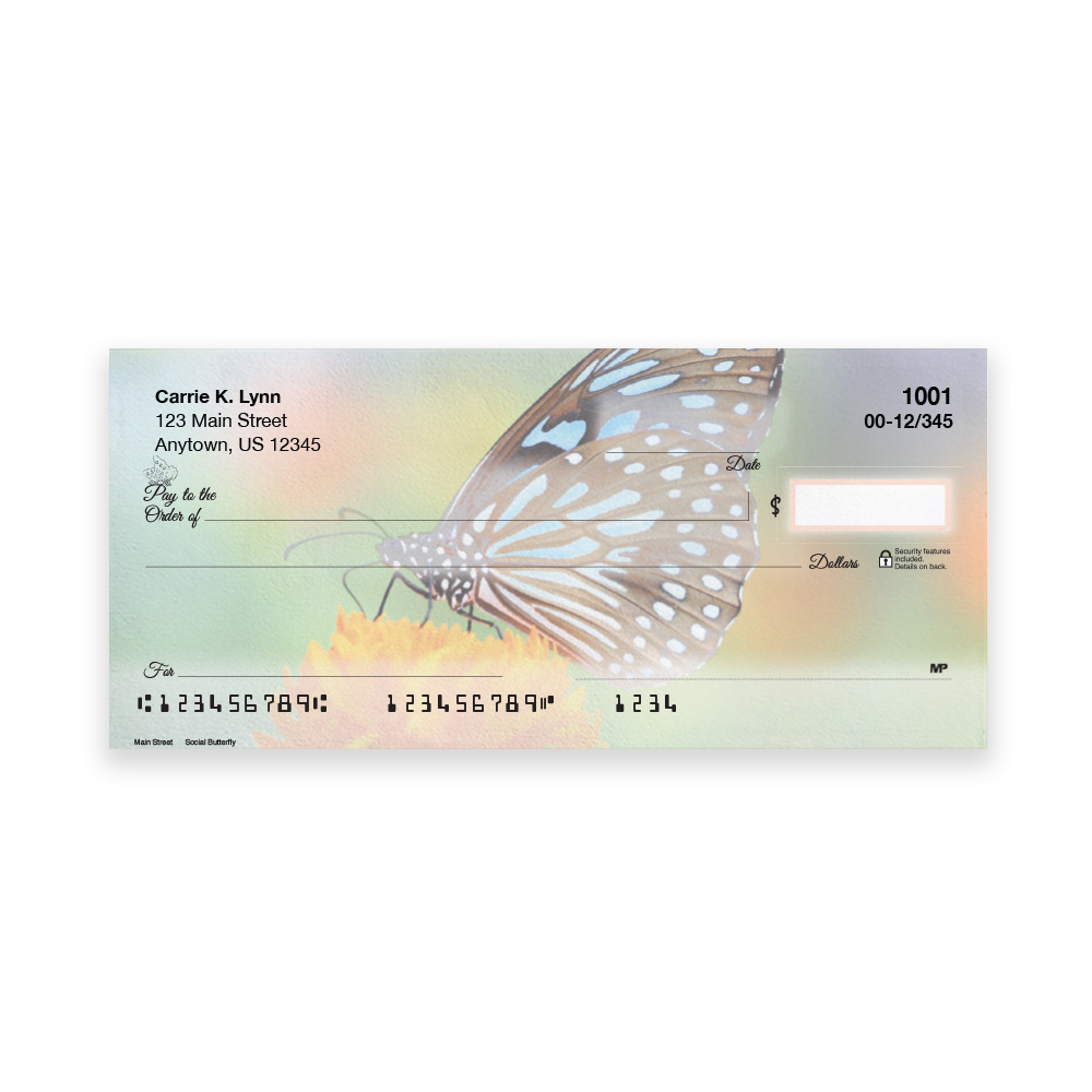 Social Butterfly Four Scene Personal Check - Image 2