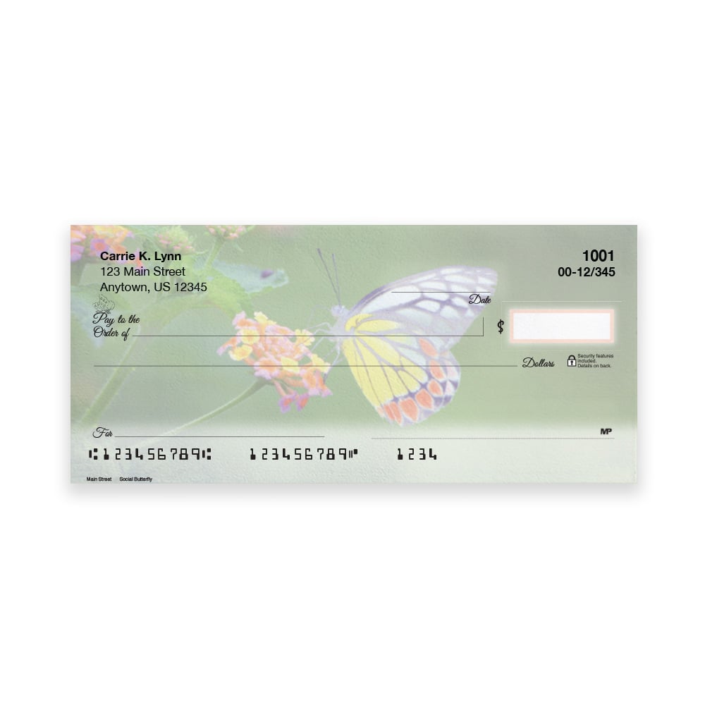 Social Butterfly Four Scene Personal Check - Image 3