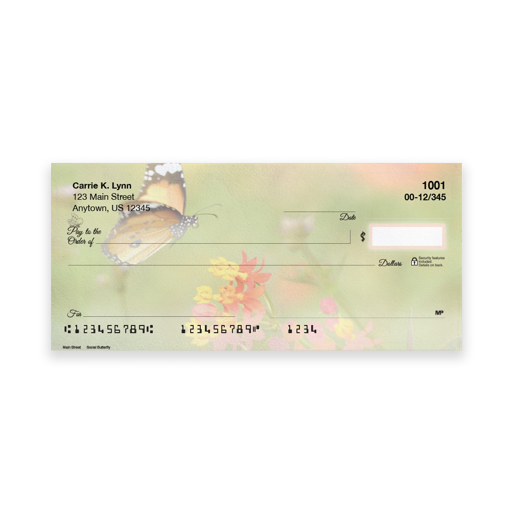 Social Butterfly Four Scene Personal Check - Image 5