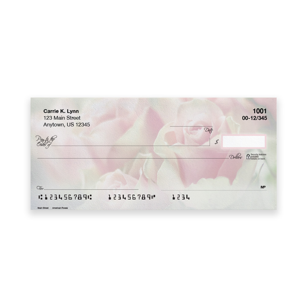 American Roses Four Scene Personal Check - Image 3