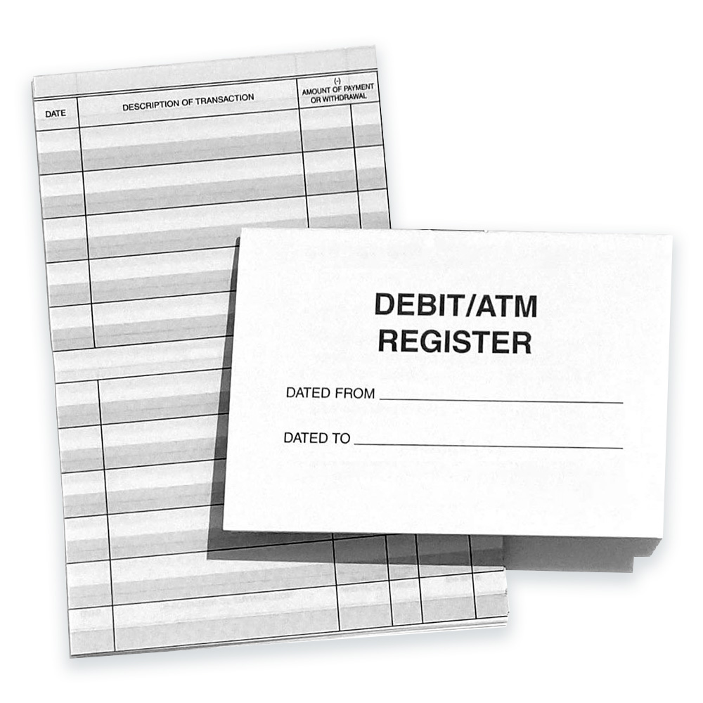 Personal Debit Card Register