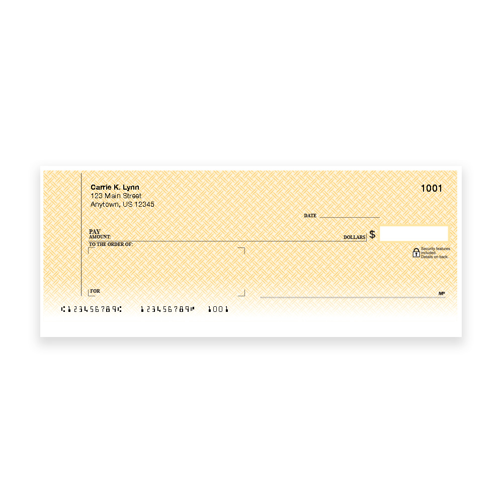 Traditional Gold Business Window Checks - Image 2