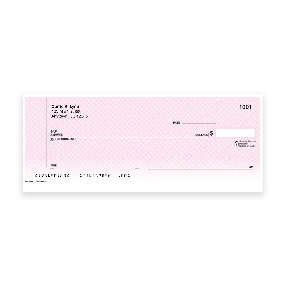 Traditonal Pink Business Window Checks - Image 2